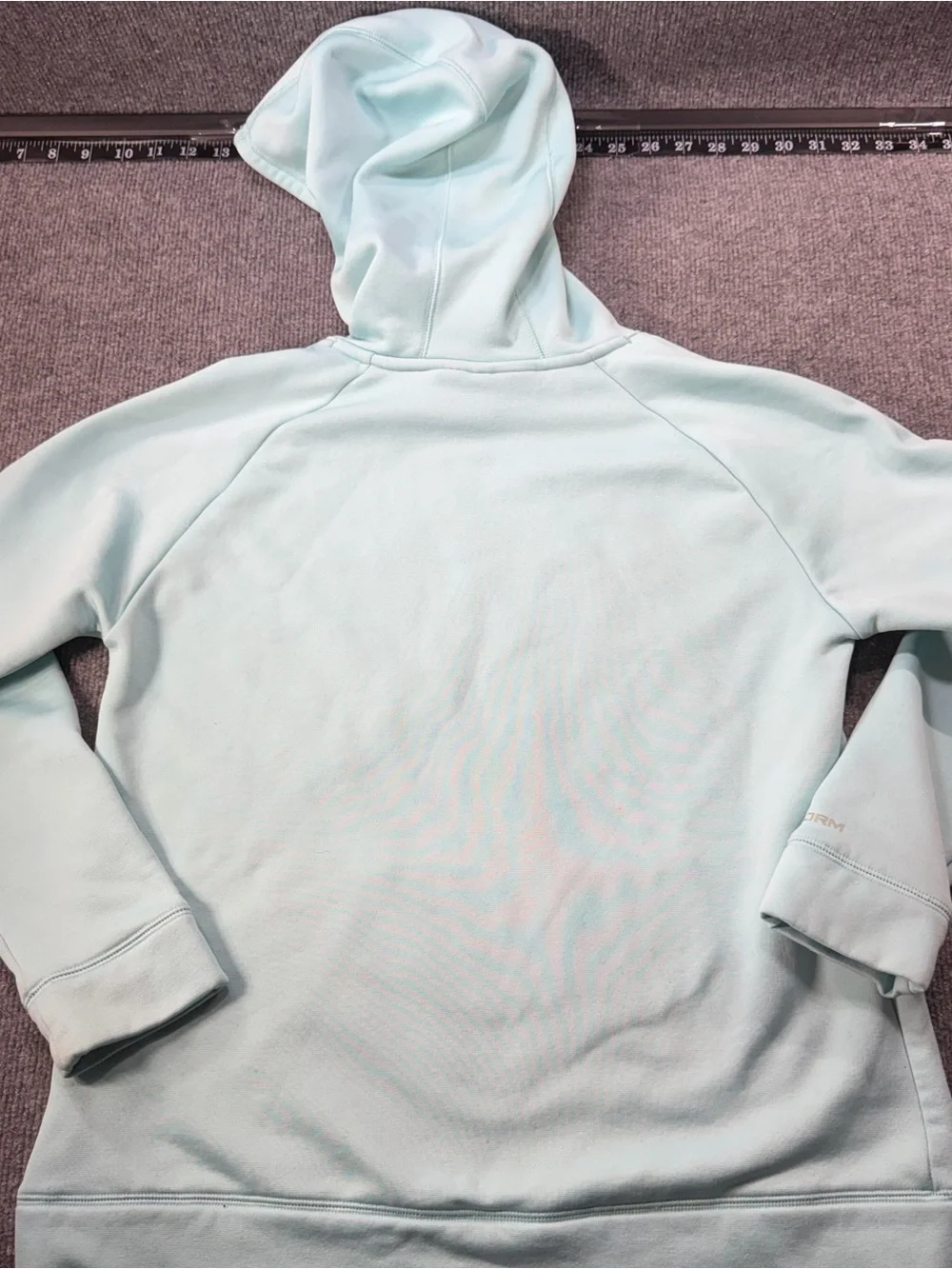 Under Armour Youth Mint Green Hoodie with Pink Logo